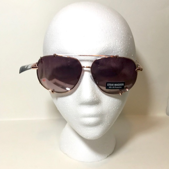 😎Steve Madden Rose Gold Aviator Sunglasses 😎 - Picture 7 of 8